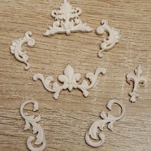 5 Sets Baked polymer trims for crafting